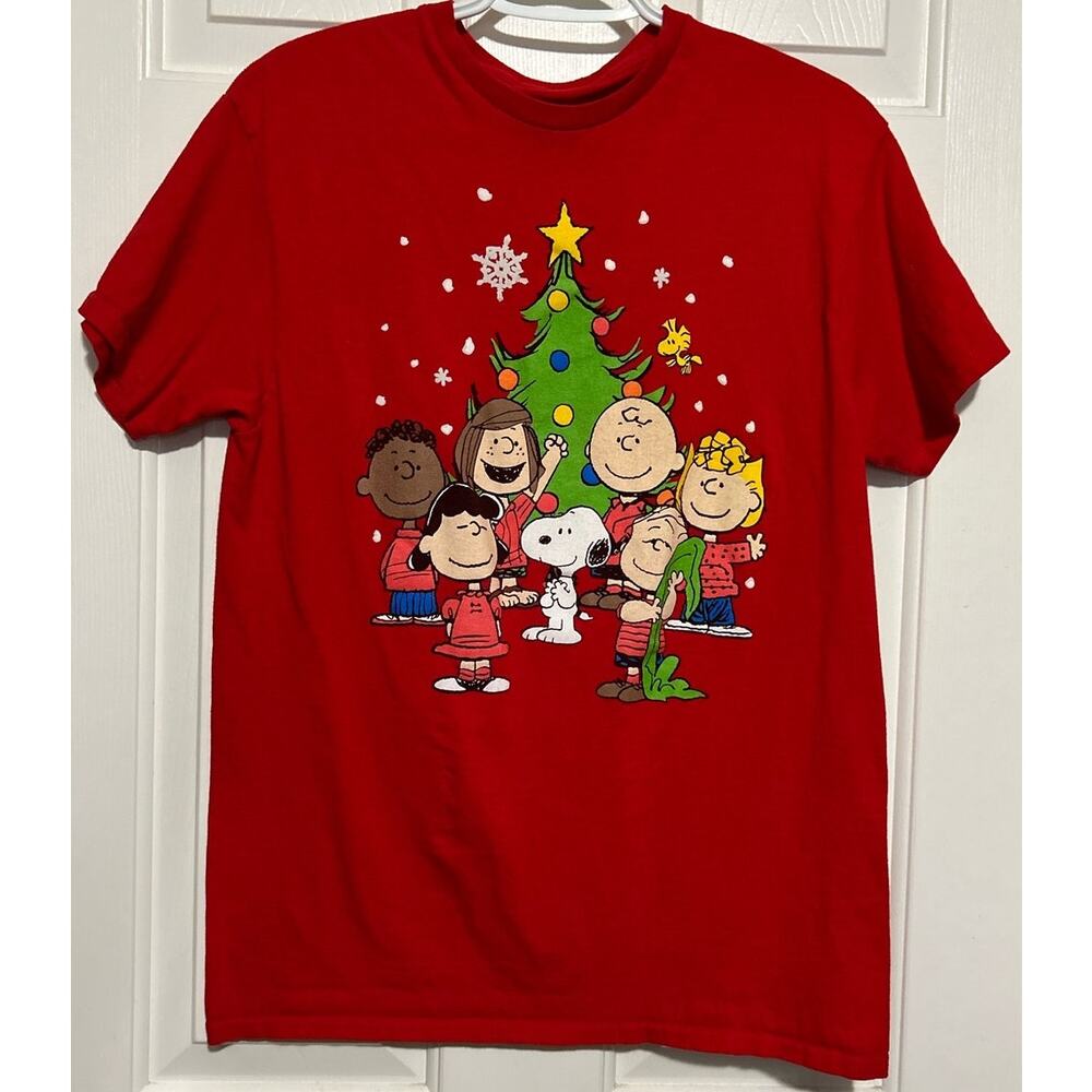 Hybrid Apparel Peanuts Christmas Tree‎ with Charlie Brown and Friends Size M